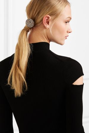 Hair clip with gold and crystals VODRICH