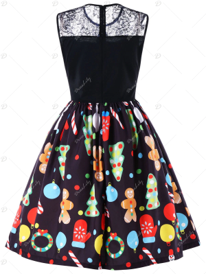 Цветна рокла Christmas Print,  DRESSPRO