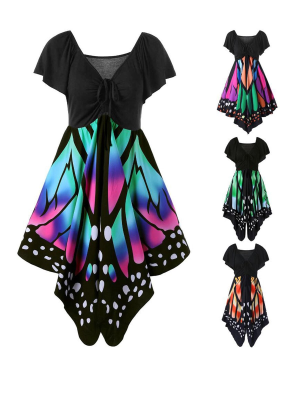Пеперудена рокля с къси ръкави, DRESSPRO