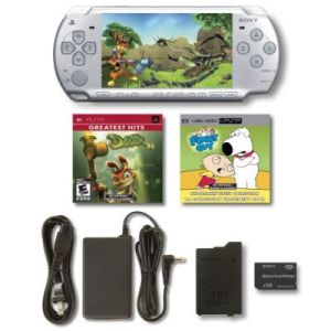 Sony PSP 2000 Playstation Portable Daxter Bundle Silver Gaming System